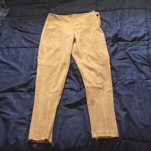 ZARA faux suede leggings